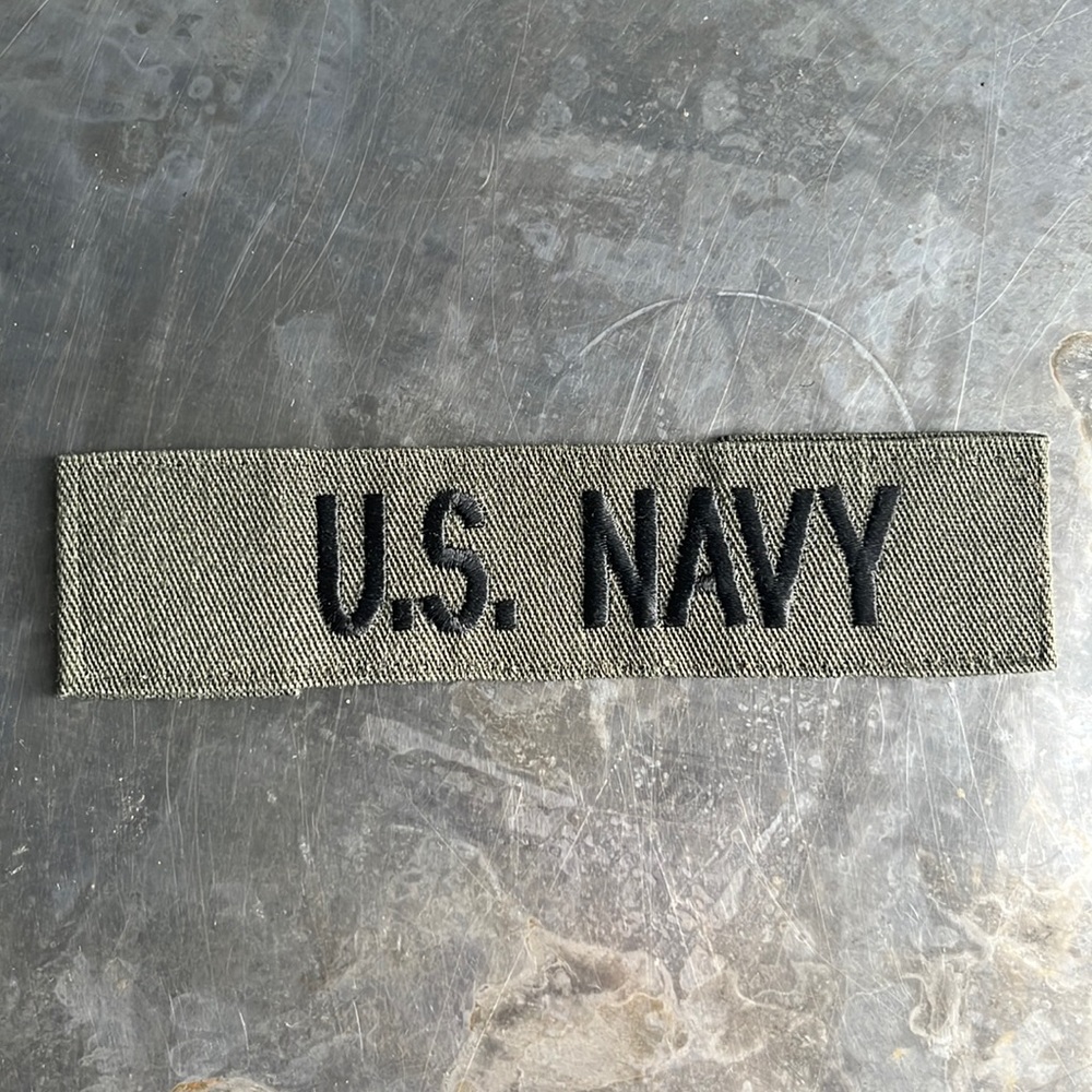 U.S. NAVY embroidered tape patch - vintage